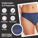 ExOfficio Women's Give-n-go 2.0 Bikini Brief-Breathable and Quick-Dry Underwear (Medium, Ink)