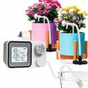 Automatic Plant Waterer Indoor for 15 Potted Plants, Drip Irrigation Kit with Adjustable Emitters & Lockable Tee Connectors, Digital Programmable Timer, Auto Watering System Devices