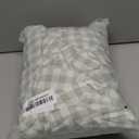 ZJDECOR Sage Green White Buffalo Plaid Ruffle Curtains 95 Inches Long,Woven Crinkled Not-See-Through Sheer Drapes,Shabby Chic Window Treatment for Bedroom Living Room,Rod Pocket,40" Wx95 L,Pack of 2