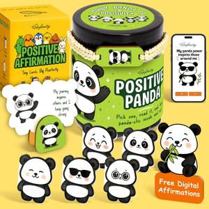 Stofinity Emotional Support Panda Gifts For Women - Positive Affirmations Cards For Teen Girls Gifts Trendy Stuff Back To School, Unique Inspirational Gift For Women Coworker Birthday, Christmas