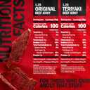 Jack Link's Beef Jerky Variety Pack - Includes Original and Teriyaki Jerky, Bulk Protein Snack Pack, Good Source of Protein, Meat Snacks Made with 100% Beef, Individual Bags - 1.25 Oz (Pack of 9) (EXP 07/14/25)