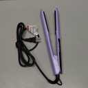 Annlary Hair Straightener 1 Inch Flat Iron and Curler 2 in 1 Titanium Ceramic Ionic Dual Voltage Straightener with Heat-Resistant Silicone, for Less Frizz, Shinier & Smoother