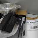 Elevated Dog Bowls, Metal Raised Dog Bowl Stand with Two Thick 111oz Capacity Stainless Steel Food Bowls & Non-Slip Mat - 14" Tall for Large/Extra Large Breeds (Black)