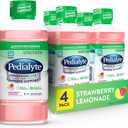 Pedialyte AdvancedCare Electrolyte Solution Has PreActivPrebiotics | Hydration Drink | Strawberry Lemonade, 1 Liter, Pack of 4 (EXP 03/01/28)