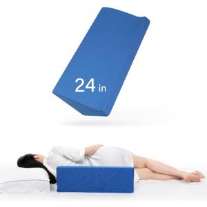 Fanwer Bed Wedge Pillow for Sleeping Body Position Wedges Back Positioning Elevation Pillows Blue Pray Case Pregnancy Bedroom Eevated Body Alignment Ankle Support Pillow Leg Bolster