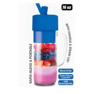 HY-IMPACT HYI-3597 PERSONAL BLENDER W/ HANDLE & STRAW 16oz. USB rechargeable