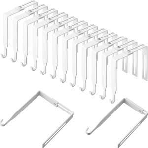 Amylove 12 Pcs Adjustable Cubicle Hanger Universal Partition Metal Cubicle Hooks Door Hanger, Adjusted to Fit Panels with 1 3/8 Inch to 3 1/2 Inch Thickness for Office Whiteboard (White) Amylove 12 Pcs Adjustable Cubicle Hanger Universal Partition Metal Cubicle Hooks Door Hanger, Adjusted to Fit Panels with 1 3/8 Inch to 3 1/2 Inch Thickness for Office Whiteboard (White)