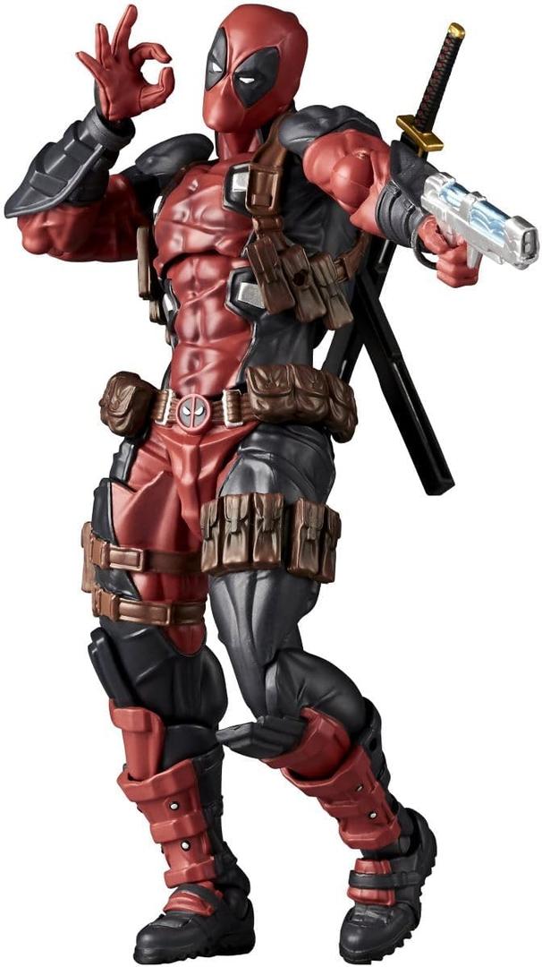 Kaiyodo Revoltech Amazing Yamaguchi Deadpool Ver. 2.5, Total Height: Approx. 6.7 inches (170 mm), Non-scale, PVC & ABS, Painted Action Figure, NR050