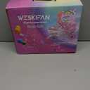 Dino Kids Toddler Roller Skates for Boys Girls,WESKIFAN Dinosaur Quad Skating Shoes with Shiny Light up Wheels&Adjustable Sizes Beginners rollerskates for Birthday Xmas Gifts (Small-Little Kid(10.5C~13C), Doll-Purple)