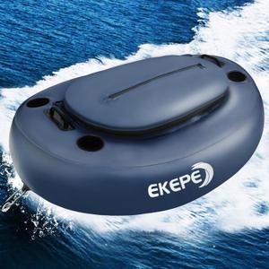 EKEPE Inflatable Kayak Floating Cooler, 40 QT - River Cooler Float with Tow Rope for Kayaking & Boating, Heavy Duty PVC Dry Storage Vessel Built in Four Cup Holder for Outdoor Enthusiasts