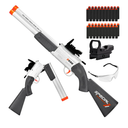 Toy Gun Double Barrel Toy Shotgun,with 40 Soft Bullet Darts and Goggles,Foam Dart Blaster with Scope,Christmas Birthday Gifts for Kids Adults Boys Age 8+ (White)