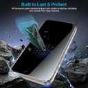 Fotbor [3+3 Pack Privacy Screen Protector for iPhone 16 Pro Max, 26 Anti-Spy & Blue Light Filter Tempered Glass with 3 Camera Lens Protectors, 3X Reinforced, Easy Alignment