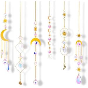 12 Pieces Colorful Suncatcher Crystal Balls with Prism Rainbow Maker, Sun Catcher Ornament with Chain for Window Home Garden Decor, Christmas Wedding Party Decoration.