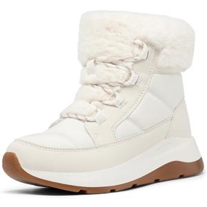 DREAM PAIRS Women's Winter Snow Boots, Faux Fur Waterproof Ankle Booties, Zaylee Ladies Comfortable Short Boots Outdoor, Size 8, Off-White, SDSB2208W