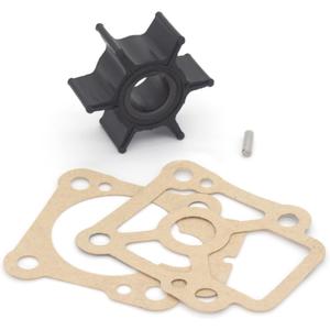QuickMarine 8037481 Water Pump Impeller Service Kit for Mercury Marine 8 9.8 9.9 HP Outboard Motor Replacement 47-8037481 Sierra 18-8920 with Gasket and Key Pin