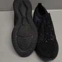 BELOS Women's Rhinestone Mesh Slip On Walking Shoes Fashion Breathable Spakle Glitter Sneaker (7)