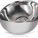 WHYSKO® Large Mixing Bowls, Set of 3 Stainless Steel 30 Quart Bowls for Restaurants, Food Service, Caterers and Home Kitchen Use, Rust Proof Bowls Great for Meal Prep, Baking, Serving, Food Storage