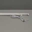 Qualirey 1 Pack UV Lamp Ozone Free, 253.7nm Wavelength UVC Germicidal Lamp 110V with ON/Off Switch Cord, Plug, Connector and Screw Tools for Closet/Cabinet/Bathroom (8w)