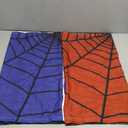 Super Hero Spider Web Window Curtains for Kids, Black Spiderweb Window Treatments Kids Red Blue Curtain Drapes for Boys Girls Baby Toddler Children Bedroom Playroom W42xL45in (Decor)