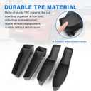Shademax Set of 4 Car Door Organizer Tray for Tesla Model Y Juniper 2026 2025 Front& Rear Door Side Storage Box for New Model Y Juniper Accessories 2026 Slot Pockets Organizer Insert TPE Material