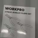 WORKPRO Jewelry Pliers Set, 3 Pack Jewelry Making Tool Kit Includes Mini Needle Nose Plier/Chain Nose Plier, Round Nose Plier and Wire Cutter for Jewelry Repair, DIY Crafts, Jewelry Making Supplies (Light Blue, Light Green, Pink)