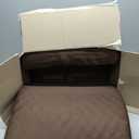 Foldable Seat Cushion Brown 40x21 inches