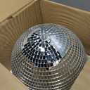 Disco Ball 12-Inch Large Hanging Mirror Ball Disco Ball Decor for Disco Party Decorations, Weddings, Events, Disco Christmas Decor, and Home Celebrations