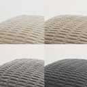 Fancy Homi Set of 4 Grey and White Decorative Throw Pillow Covers 12x12 Inch for Couch Bed Chair, Modern Farmhouse Boho Room Decor, Soft Fuzzy Double Sided Corduroy Textured Striped Cushion Case 30cm