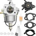 AM130924 Carburetor Kit, Replacement for John Deere LT180 LX277 Replacement for Kawasaki FH531V-AS01 FH531V-AS05 FH531V-AS06 FH531V-AS07 Engine, Replaces 15003-7034