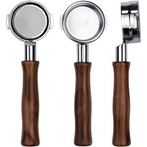 NORMCORE 58mm Bottomless Portafilter Compatible with Breville Barista Series and Machines (Walnut)