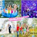 AIERSA Bubble Machine Automatic,Height 47 Inches Vertical Bubble Machine for Parties, Outdoor Battery Bubble Maker with Lights,Bubble Blower Machine for Wedding Kids Toddlers Birthday Party