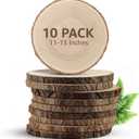KARAVELLA Large Wood Slices for Centerpieces  Wood Centerpieces for Tables, Rustic Wedding Centerpiece, Natural Wood Slabs, Thin Slices, 11-13 inches (10 Pack)