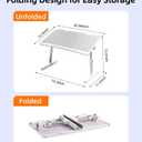 Large Car Seat Tray Table, Foldable Travel Tray for Kids Car Seat, Height Adjustable Car Lap Desk for Laptop Computer Tablet, Rear Seat Food Eating Tray, Car Travel Essentials for Long Trips