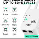 2025 WiFi Extenders Signal Booster for Home Long Range Up to 9800 sq. ft & 40 Devices, WiFi Extender Signal Booster, Quick Setup-Medium, Internet Repeater, WiFi Extender
