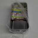 TeamFar Loaf Pan Set of 3, 9 x 5 Inch Bread Loaf Meatloaf Pan Stainless Steel for Baking Bread Cake Toast Brownies, Healthy & Sturdy, Oven & Dishwasher Safe (Silver)