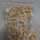 4sets Wooden Wall Hook Pegs Shaker Style Solid Wood Coat Hooks Enhance Aesthetics Easy Wall Mount 10pcs*4