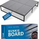 Meliusly Premium 10mm Bunkie Board King Size (76x80'') Patent Pending Low Profile Bed Board Design - Breathable, Noise Minimizing, Moisture Resistant Bunkieboards, Low Profile Bed Support