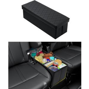 Mixsuper Liner Car Seat Organizer for Kia Telluride 2026 2025 2024-2020, Console Organizer Backseat Box for Kia Telluride, Kids Toys Baby Supplies Dog Toy Box Storage Bin Travel Accessories