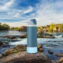 2 x Silicone Boot for Owala Water Bottle 24 oz 32 oz 40 oz, Anti-Slip Protective Sleeve for FreeSip/Twist/Flip Stainless Steel Water Bottles Accessories (Glitter Blue)