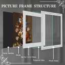 White 16x20 Frames with Mat Wood Vintage Ornate Antique Victorian