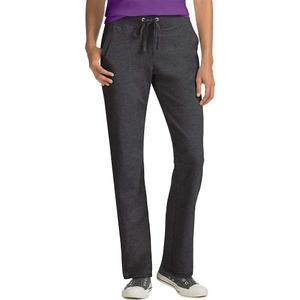 Hanes French Terry, Pocket Lounge Pants for Women, Lighter-Than-Fleece Loungewear (XX-Large, Charcoal Heather)