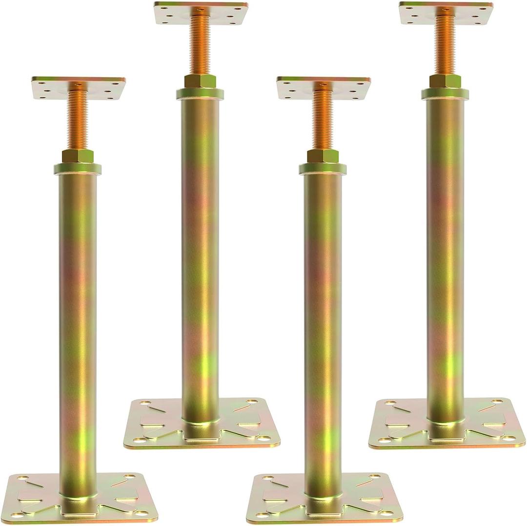4 Pack House Jacks for Leveling Foundation Jacks for Leveling House Floor Jack Adjustable Floor Jack Telescoping Jack for Temporary Support Adjustable Range 11 inch - 16 inch