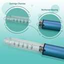 60 Unit Reusable Pen Injector Device with Adjustable Dose Dial Compatible,Clear