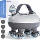 Rechargeable Electric Scalp Massager & Face Massage, IPX7 Waterproof Anti-Tangle Head Massager with 8 Claws, 3 Speeds & 2 Modes, USB-C, Deep Relaxation for Stress Relief, Self-Care & Pet Grooming