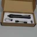 Rechargeable Milk Frother, Coffee Frother Handheld Wand, IP67 Waterproof Electric Foam Maker, High Power High-speed Drink Mixer Foamer for Matcha, Lattes, Cappuccino (Black)