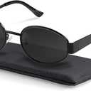 livho 2025 Trendy Oval Sunglasses - Stylish Polarized Shades for Everyday - Retro Metal Frames