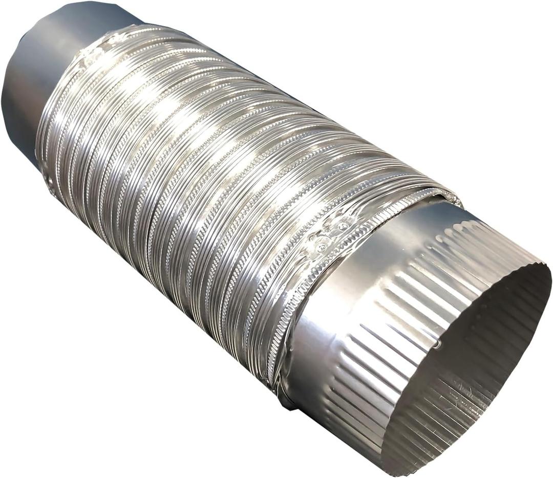 Speedi-Products EX-AFP 424 4-Inch x 2-Foot Semi-Rigid Push-Fit Duct, Silver