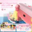 Kuitmor Pink Switch Controller,Hello Kitty Hall Effect Controllers Wireless for Switch 2/1/OLED/Lite,PC,Android,iOS, Bluetooth + Wired + 2.4G Receiver (Sold Separately),1000mAh Battery,6-Axis Gyro,Dual Vibration,RGB Breathing Light