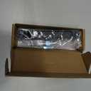 Sliding Screen Door Handle & Latch with Keeper, Fits Doors Thicknesses Ranging from 15/16" to 1-1/8", and mounting Holes 5-1/8" on Center (Black)