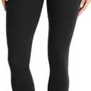 Colorfulkoala Women's High Waisted Tummy Control Workout Leggings Ultra Soft Yoga Pants (Large, Black)